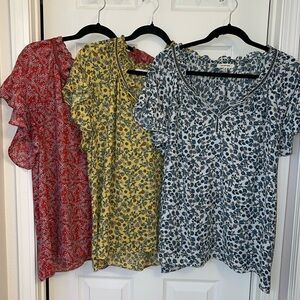 Lot of 3 Max Studio blouses